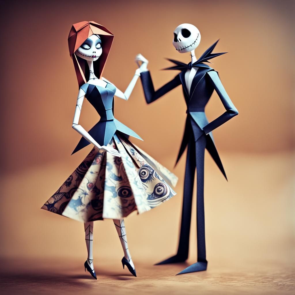 Vintage Pinup: Sally and Jack's Paper Dance