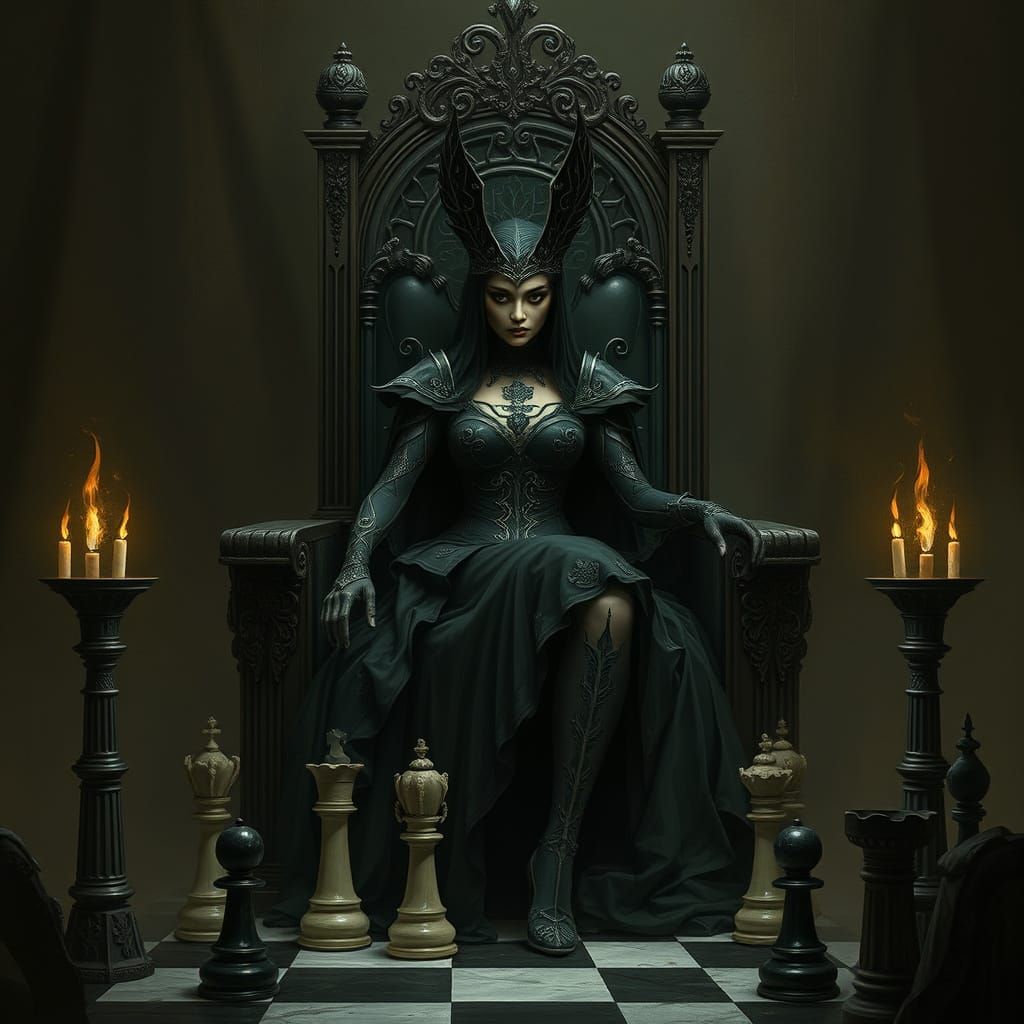 Empress Lillith Bloodsoul in Gothic Dark Romanticism