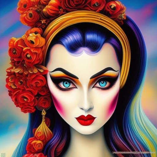 Ukraine Pinup in Comic Book Style