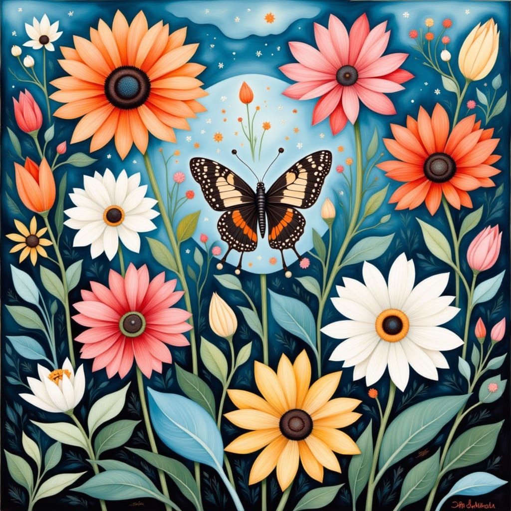 Surreal Floral Still Life in Whimsical Scandi Style