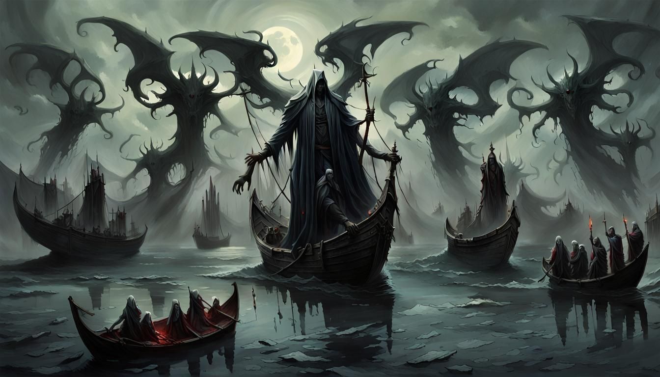 Charon's Boat to Hell: A Gothic Masterpiece