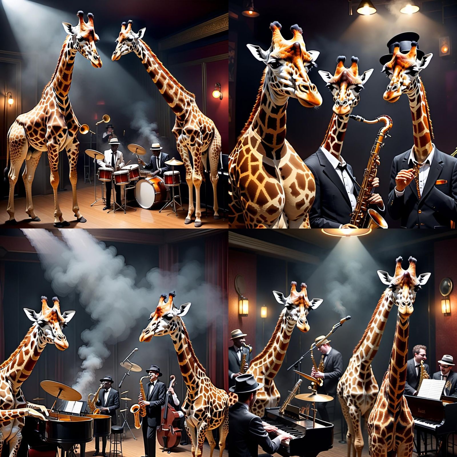 Giraffe Jazz Band Performance in Smoky Club