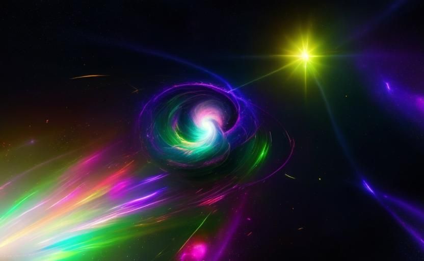 Cosmic Entity Travels Through Wormhole: Abstract Expressioni...