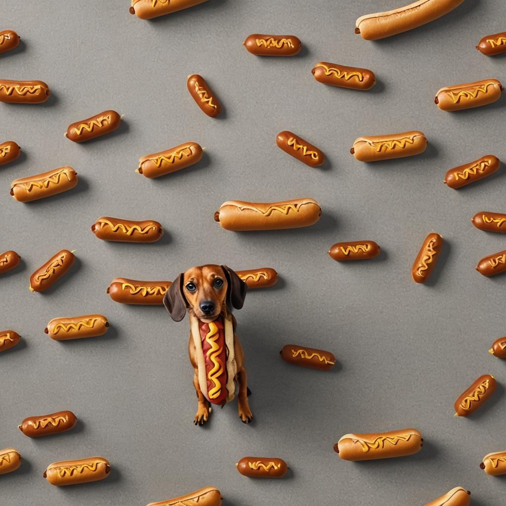 Dachshund with Hotdog Bun: Professional Photography