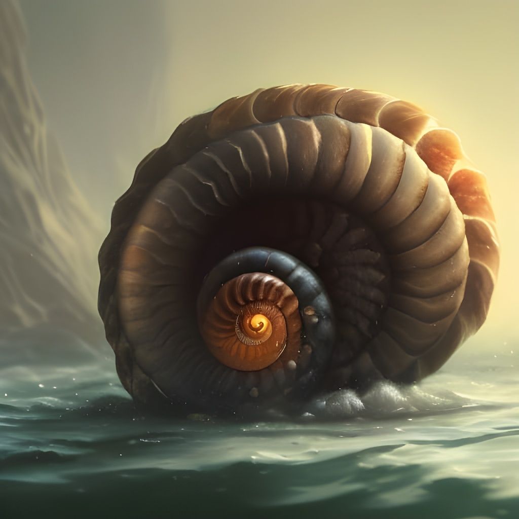 Cute Nautilus Underwater Creature: 8K Hyperrealism