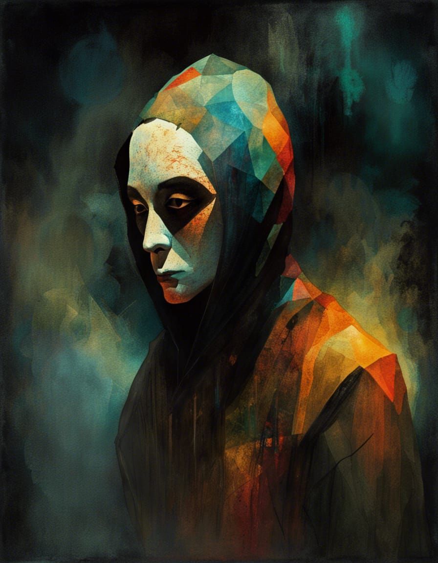 Psycho Masked Man in Stoner-Art Style