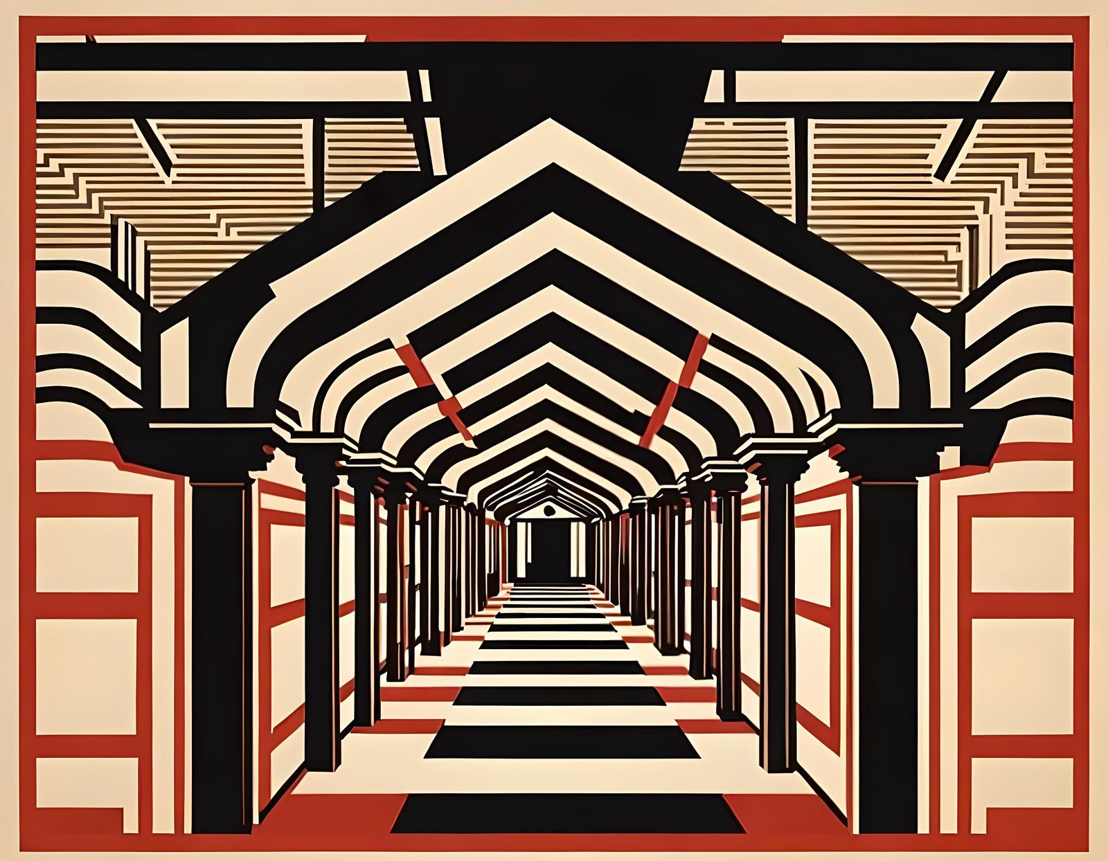 The Shining: 1920s Geometric Propaganda Poster