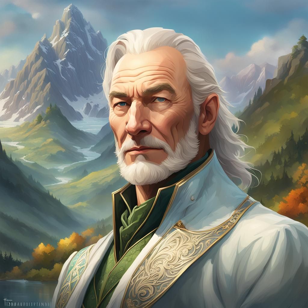 Medieval Aristocrat Portrait in Ethereal Fantasy Style