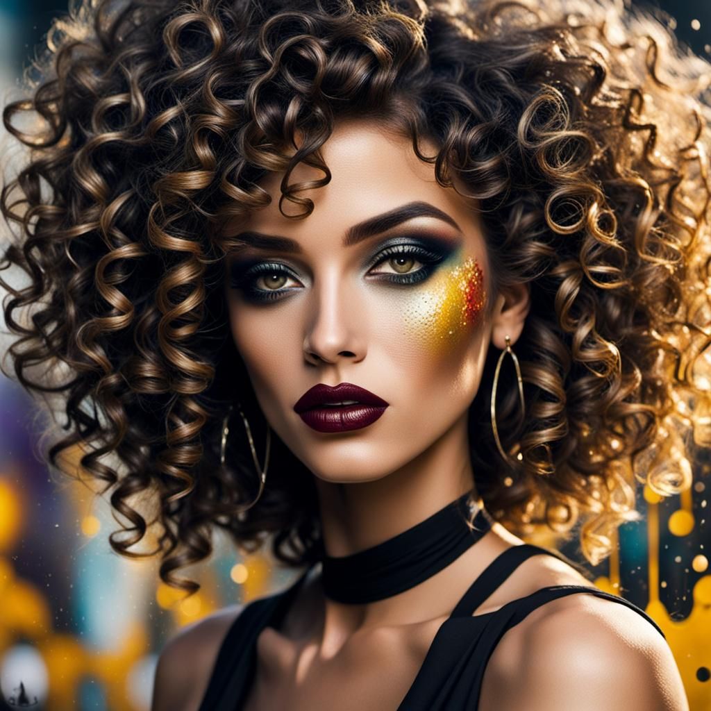 Elegant Evening Portrait with Vintage Flair