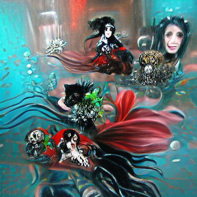 Simple AI-Generated Image of Cats