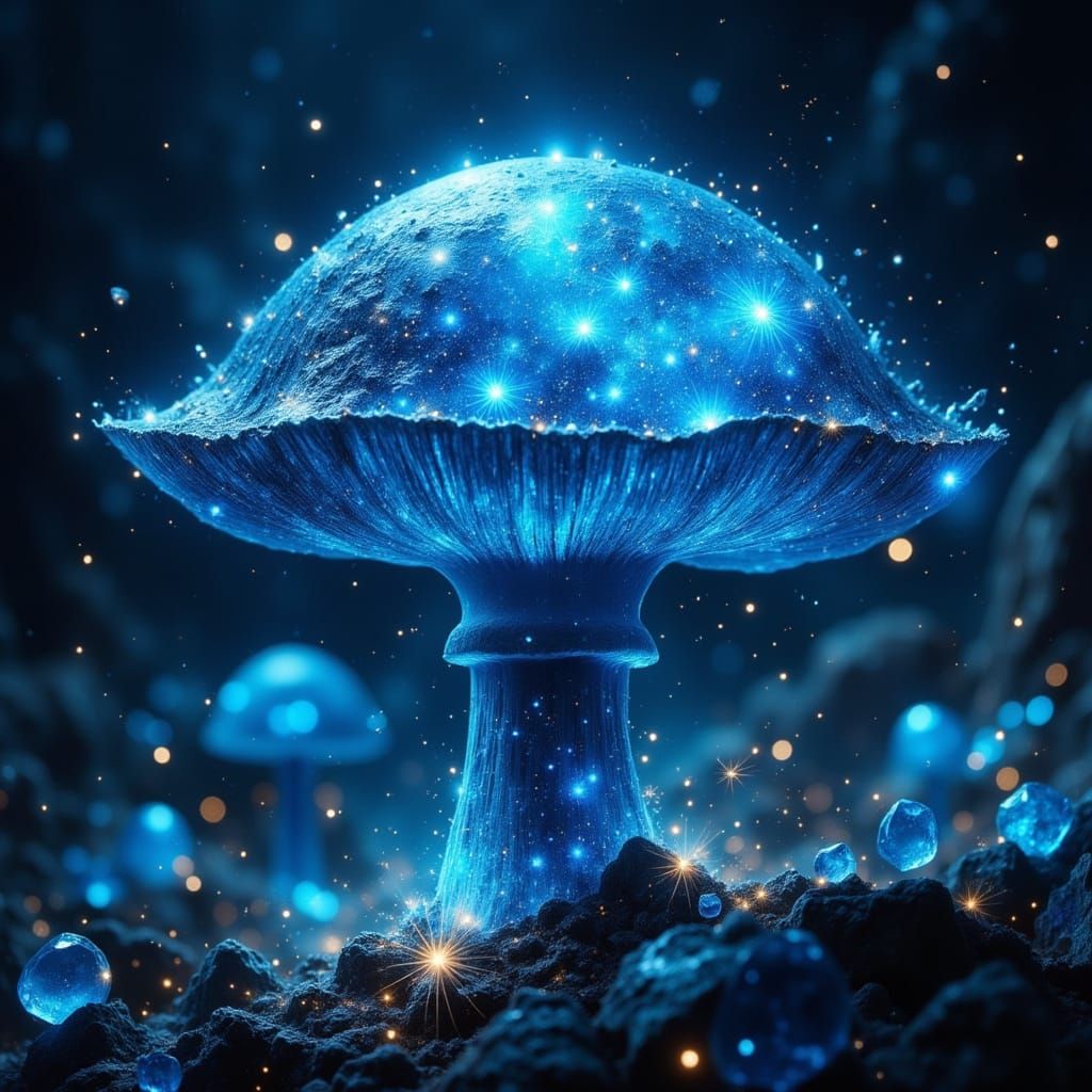 Bioluminescent mushrooms