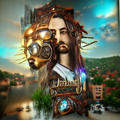 Fantasy Jesus 8K 3D beautiful HDR deviantart polished blender cycle x concept art steampunk poster art