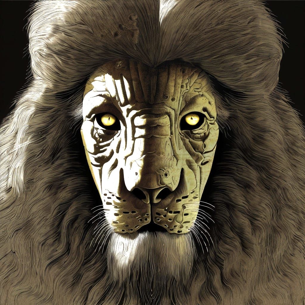 Dark Cyberpunk Horror Scenes in a World of Bones and Rust