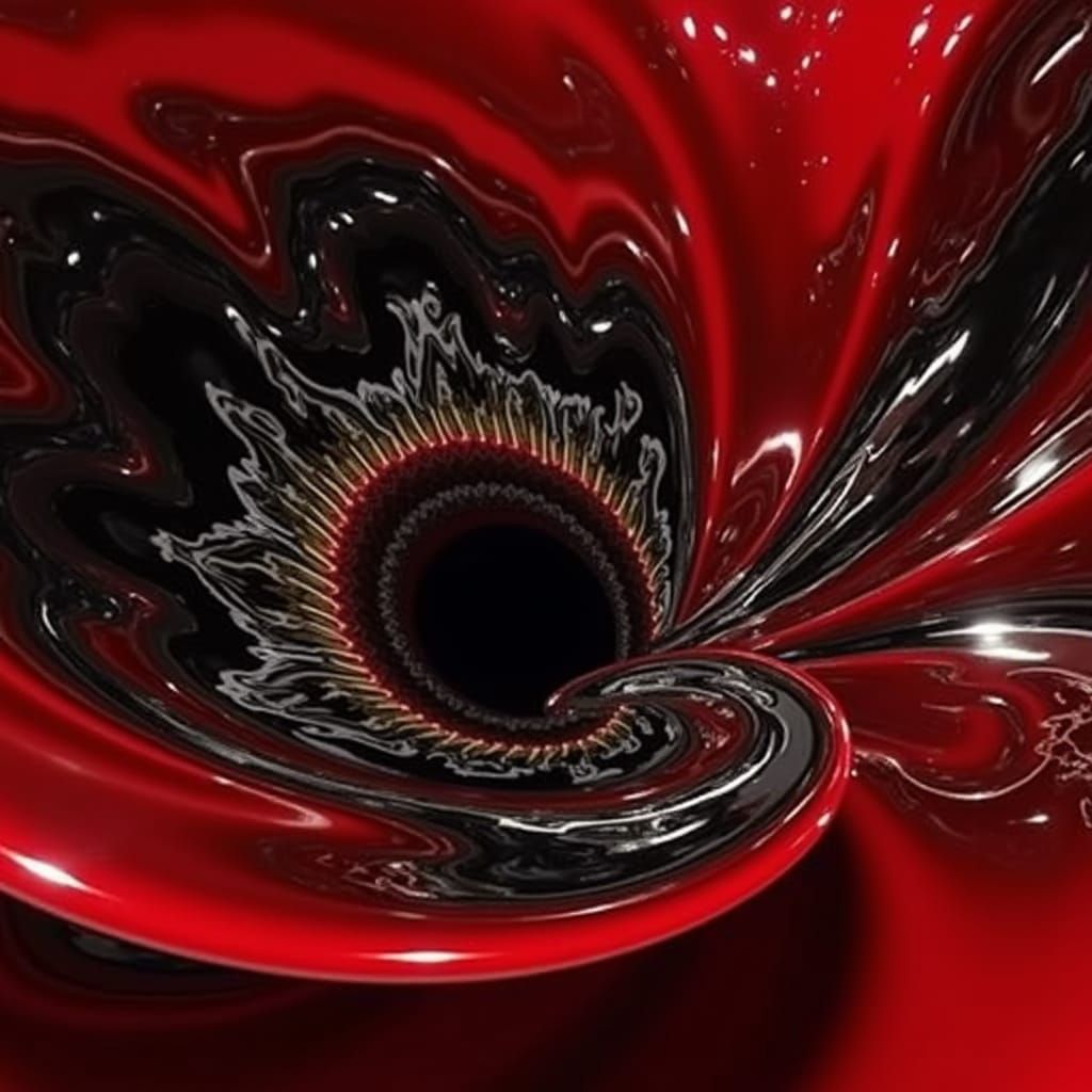 Hyperrealistic Chrome Lotus Sculpture with Optical Illusion