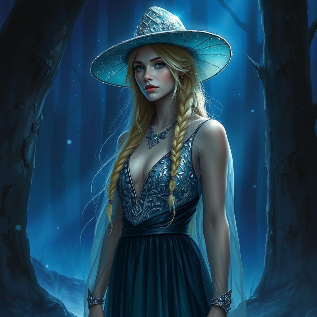 A photo of a stunningly beautiful woman with blonde hair sty...