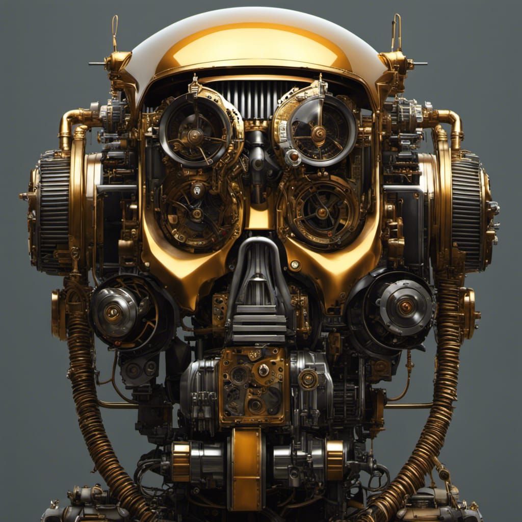 Cyberpunk Transformer Machine in Hyperrealistic Style