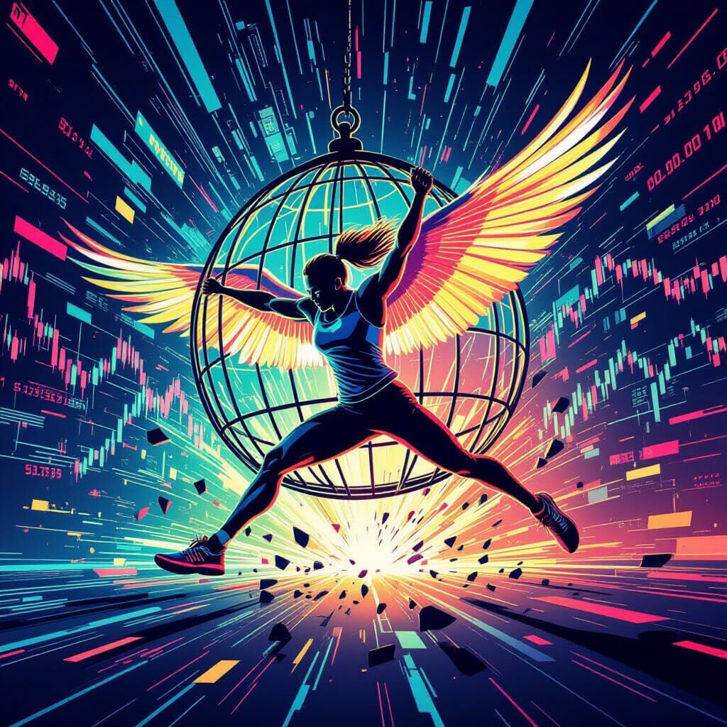 Athlete Escapes Shattered Digital Cage, Financial Chaos