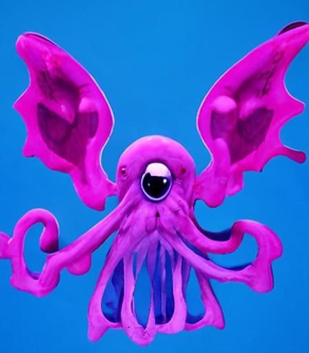 Flying Displeased Octopus