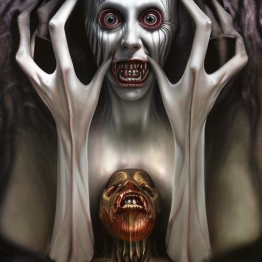 Surreal Grotesque Horror in Giger Style