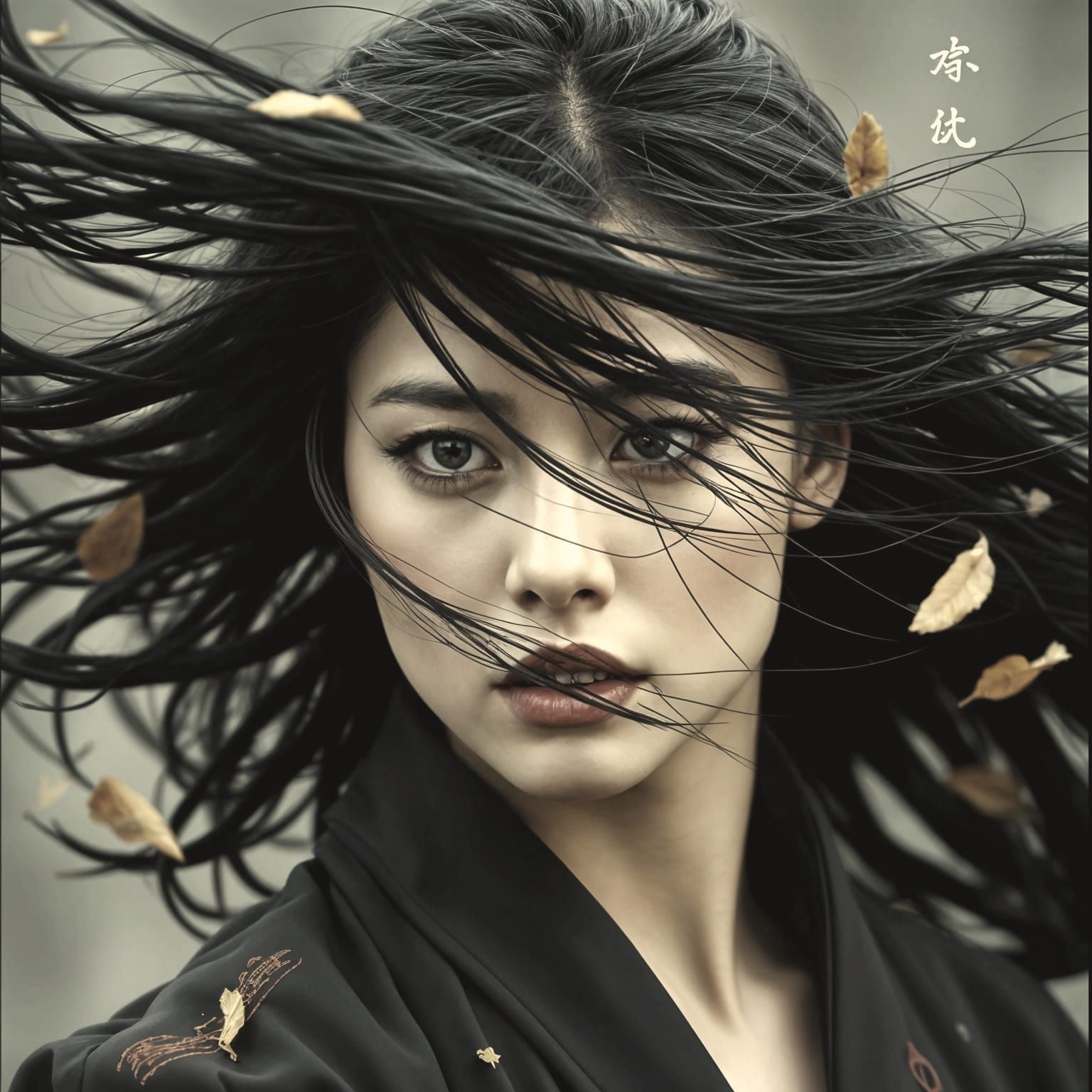 Woman's Portrait in a Gale, Cinematic Film Still