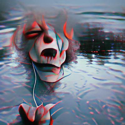 Apocalyptic Wasteland with Skeletal Figures