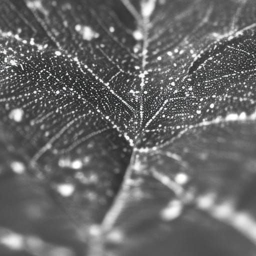 Hyperrealistic Leaf on Starry Night Tablecloth