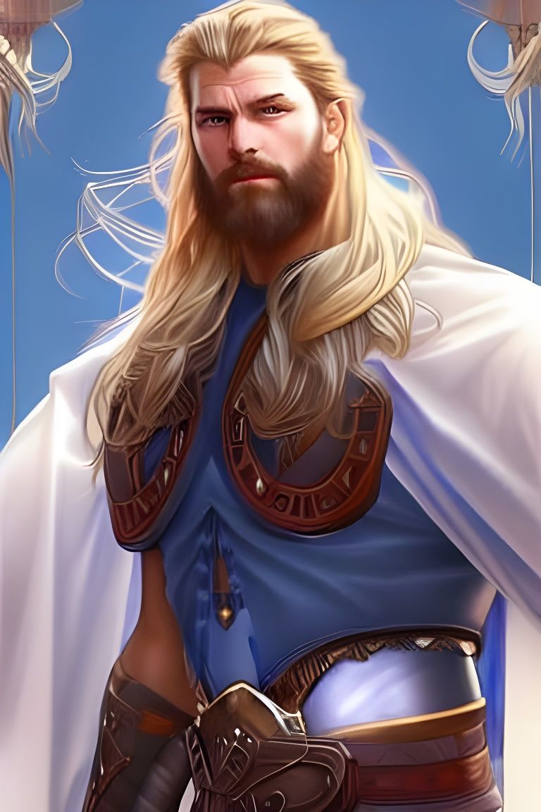 Armored Norse Warrior Portrait in Artgerm Style