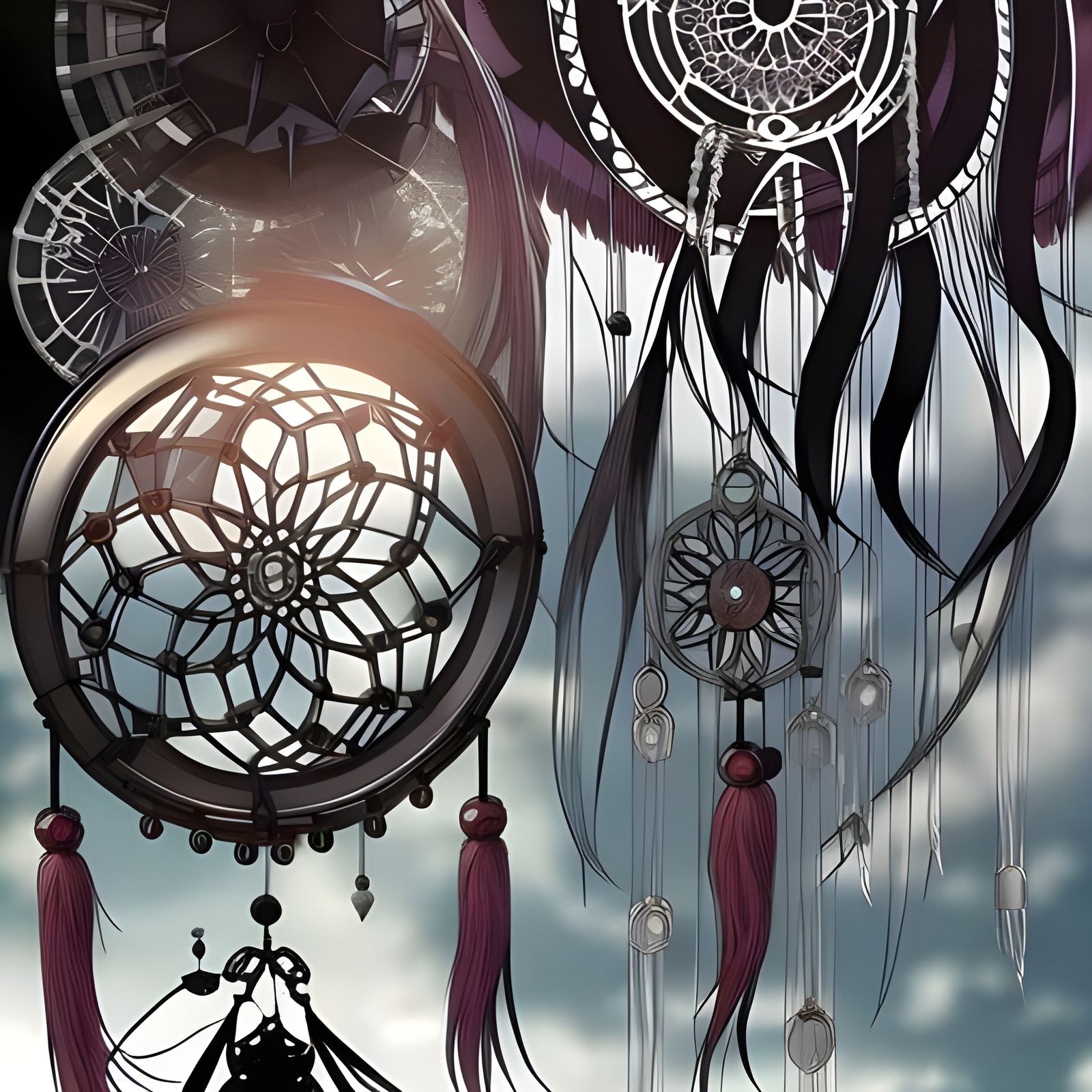 Dream Catcher in Junji Ito Anime Style