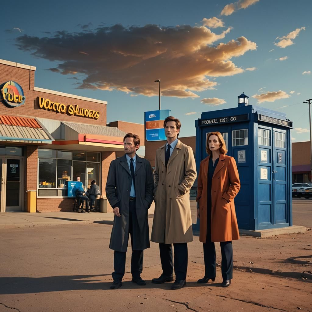 Sci-Fi Concept Art: Doctor Who, Mulder and Scully