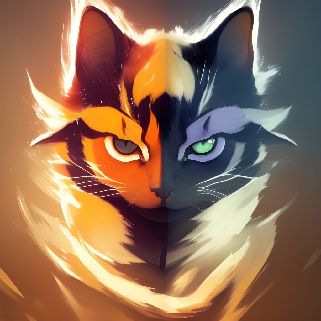 Hyperdetailed Naruto Cat Portrait in Anime Style