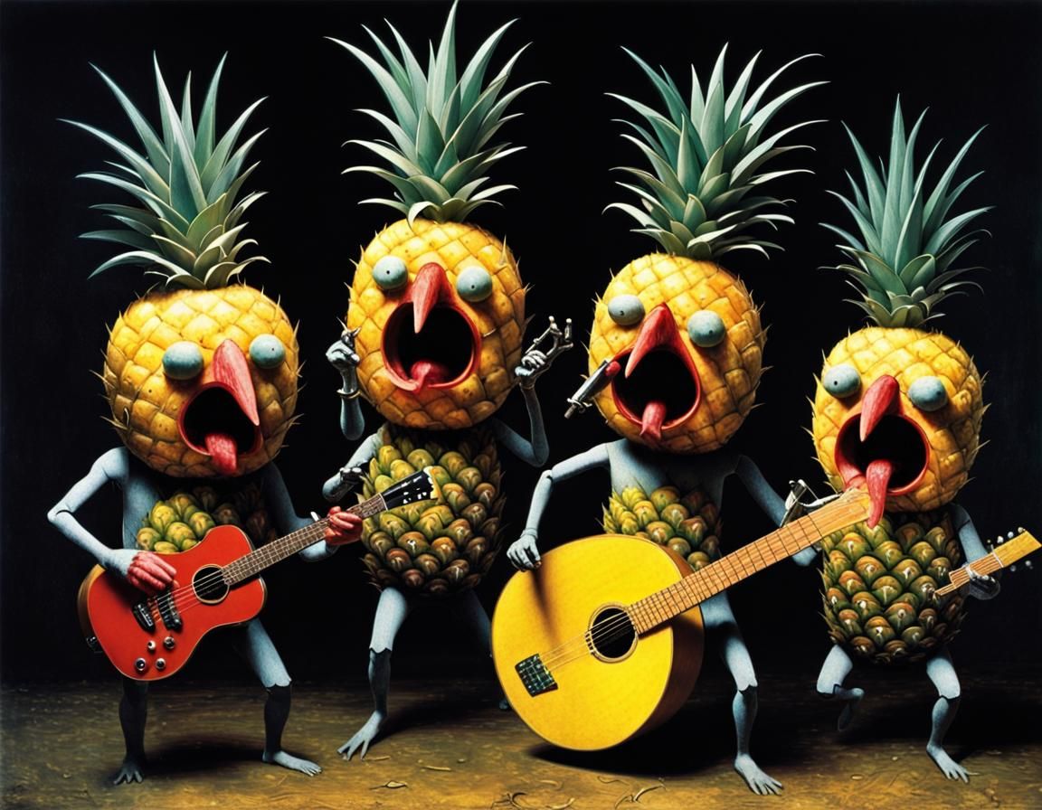 Pineapple People In a Black Metal Band