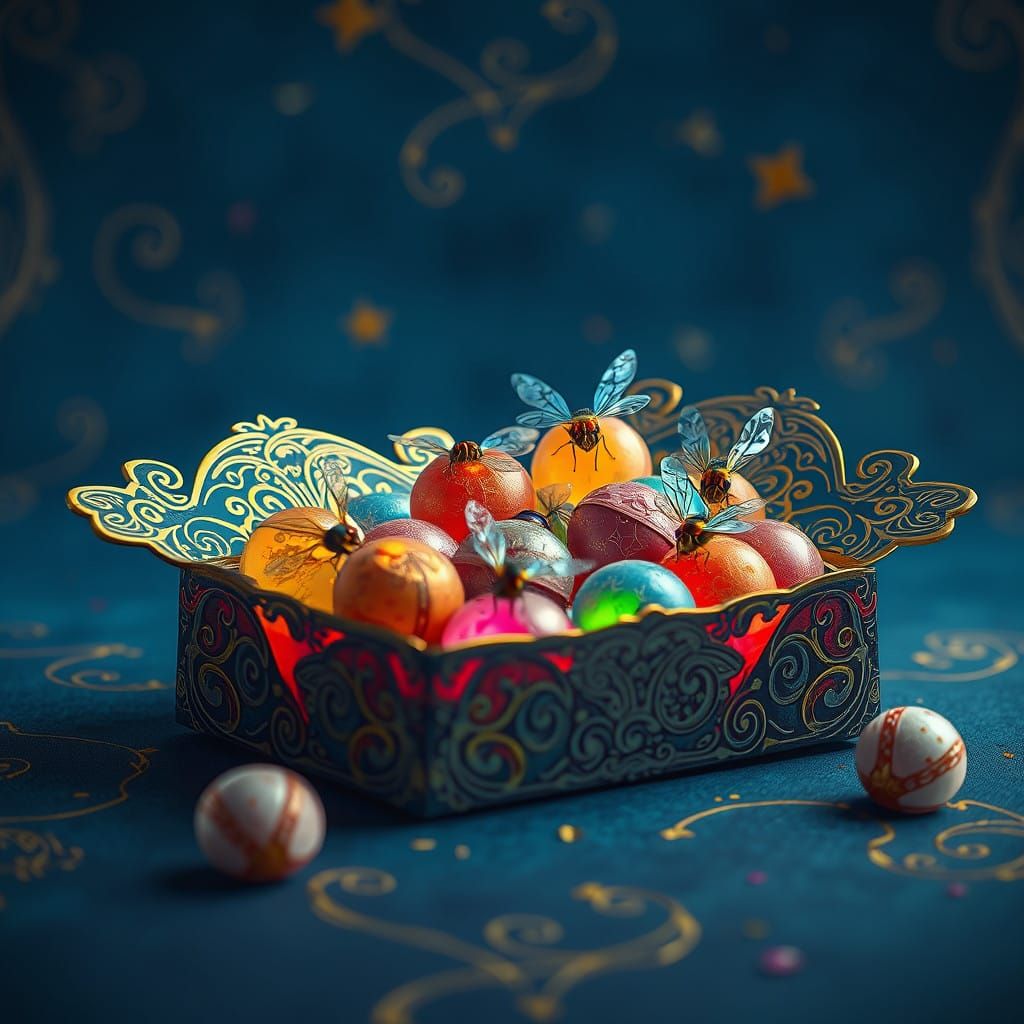 Whimsical Fantasy Packaging of Glowing Sweets
