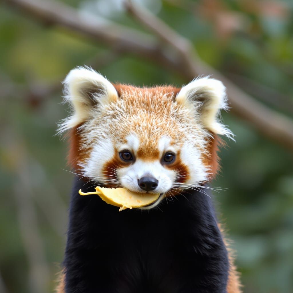 Red Panda Eating