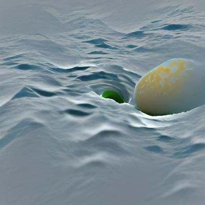 Egg in Ocean Depths: Ambient Occlusion Rendering