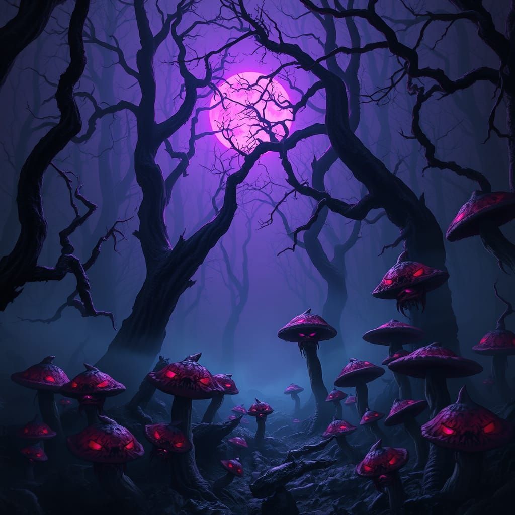 Twisted Dark Fantasy Forest