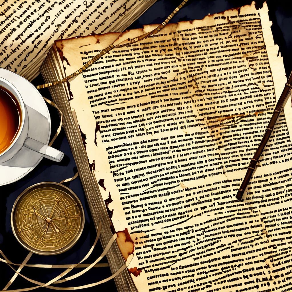 Egyptian Goddess of the Moon in Ancient Papyrus Art