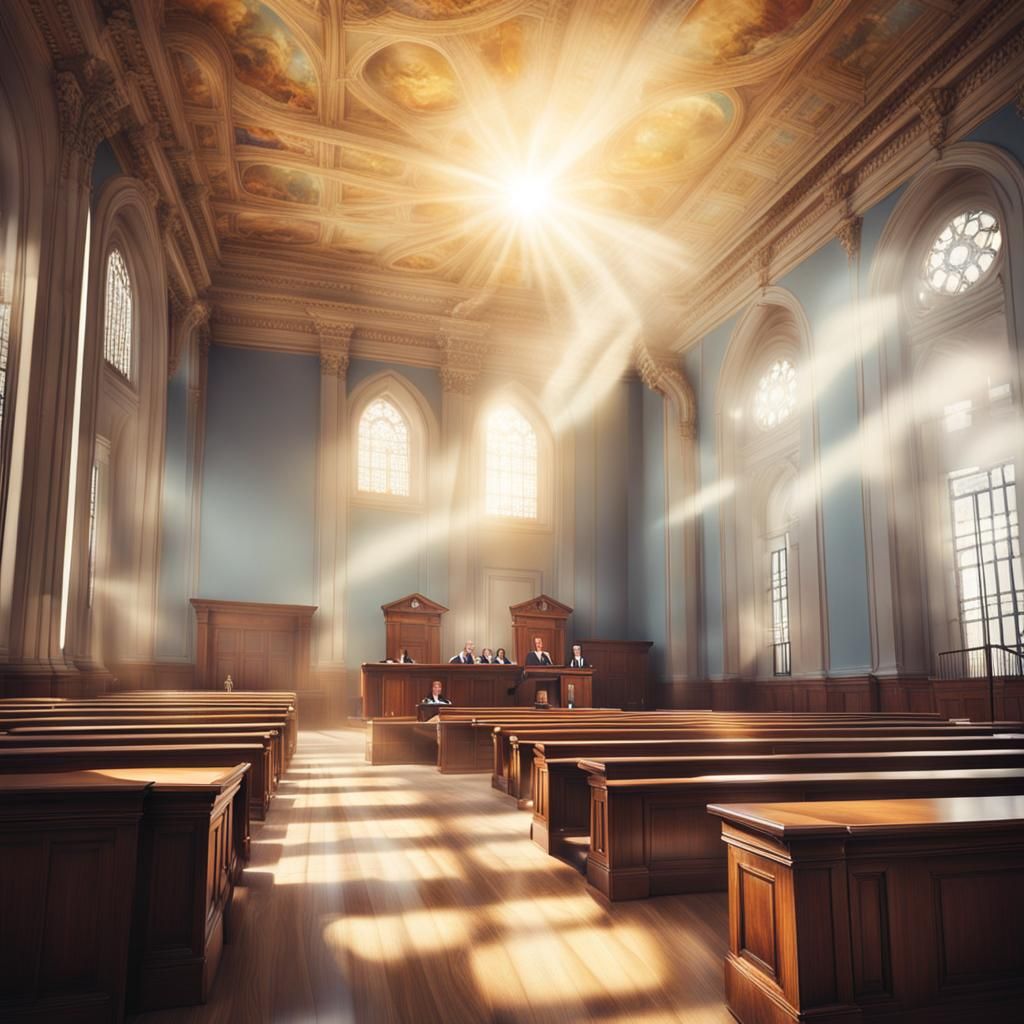 Lawyer Victorious, Bathed in Divine Light