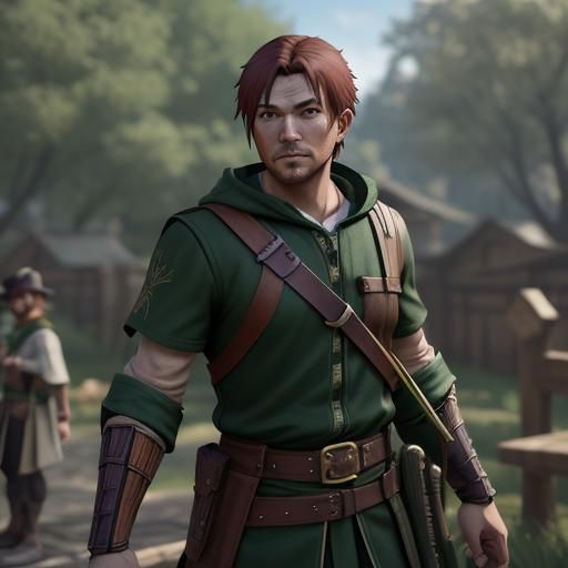 Robin Hood: Detailed 3D Anime Art