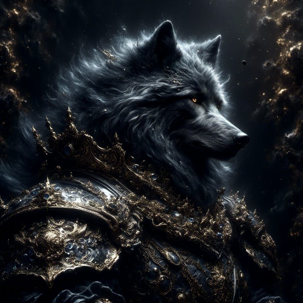 Wolf Knight in Shining Religious Armor