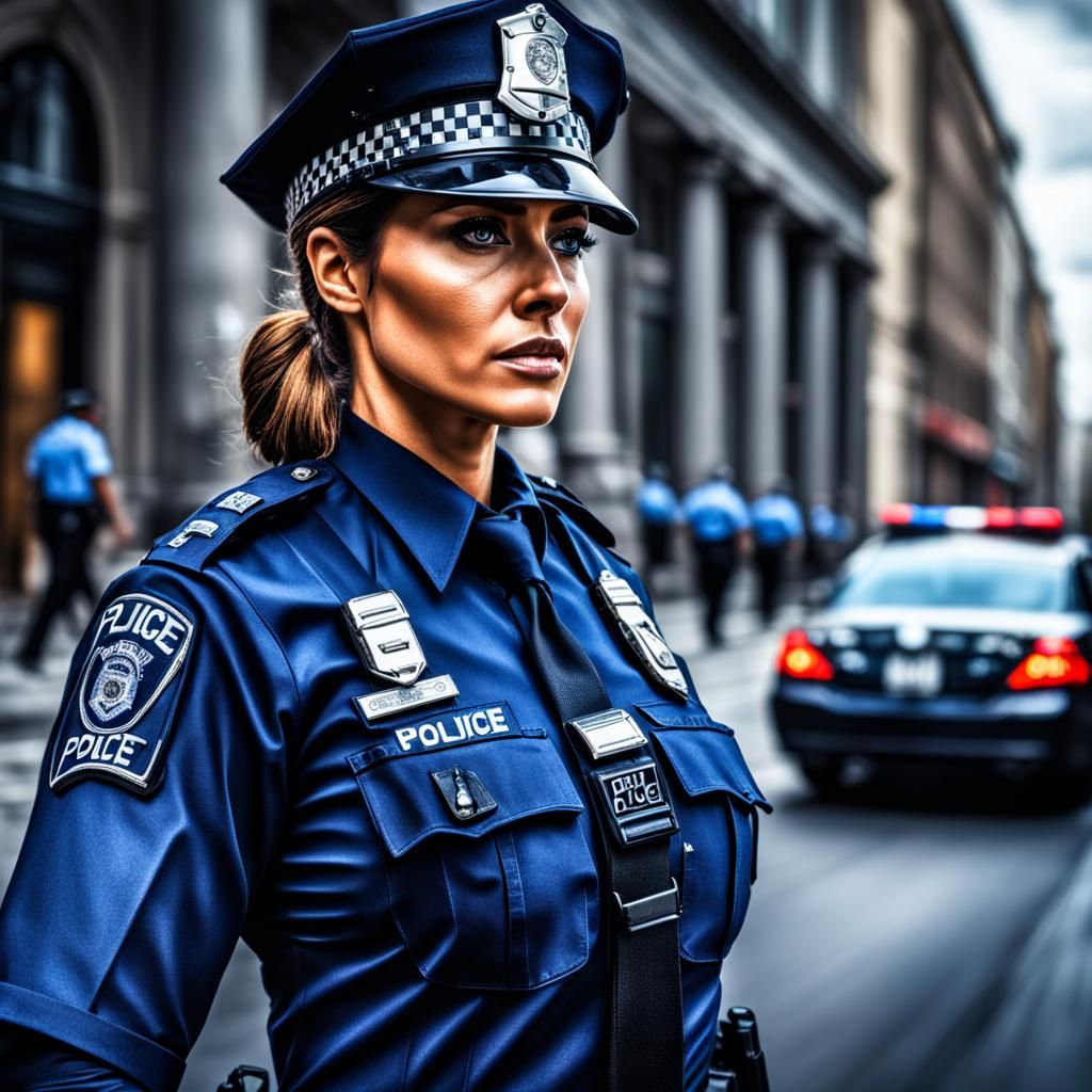 Kristina as Police Officer