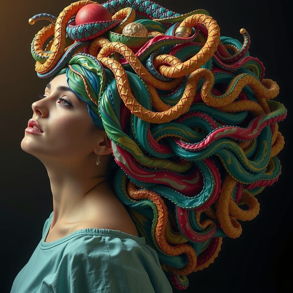 Expressive Sculpture of Reflected Glory in Vivid RGB Colors