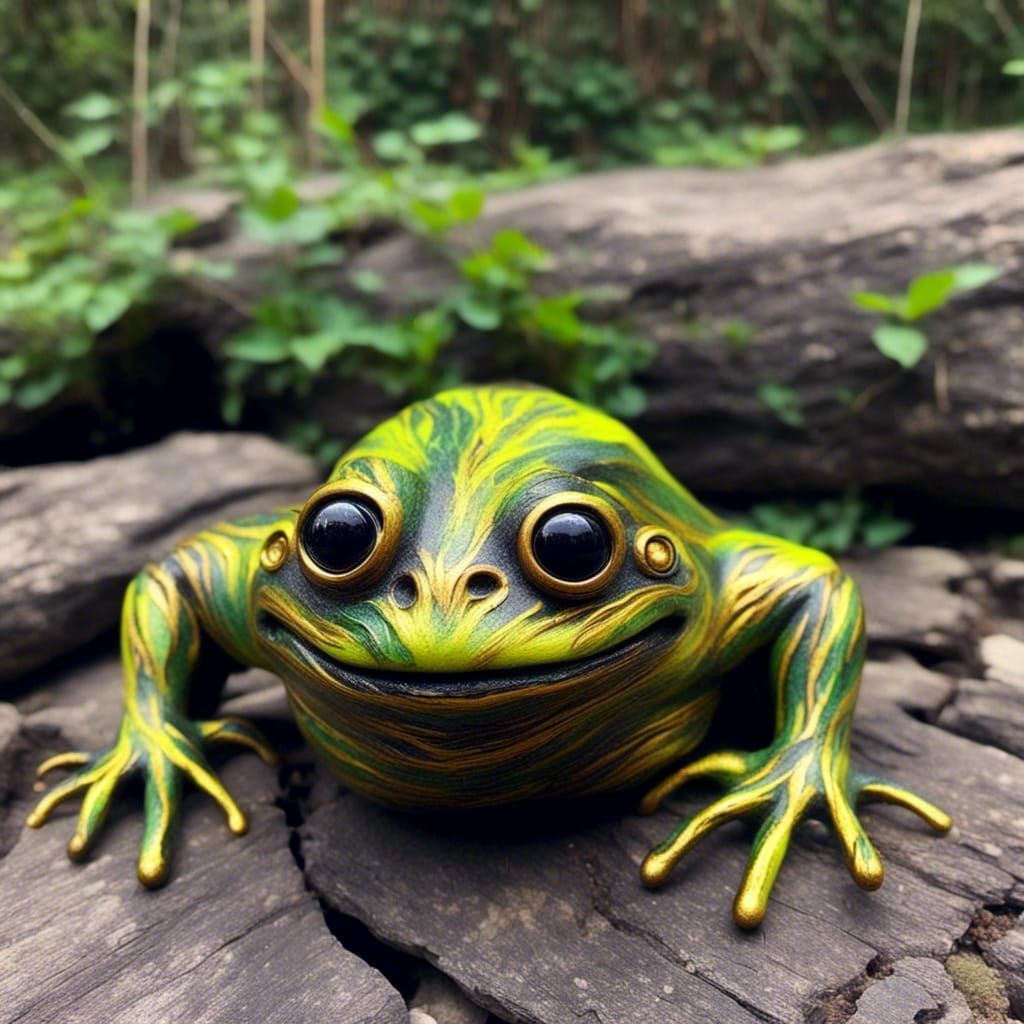 Mixed Style Frog Portrait