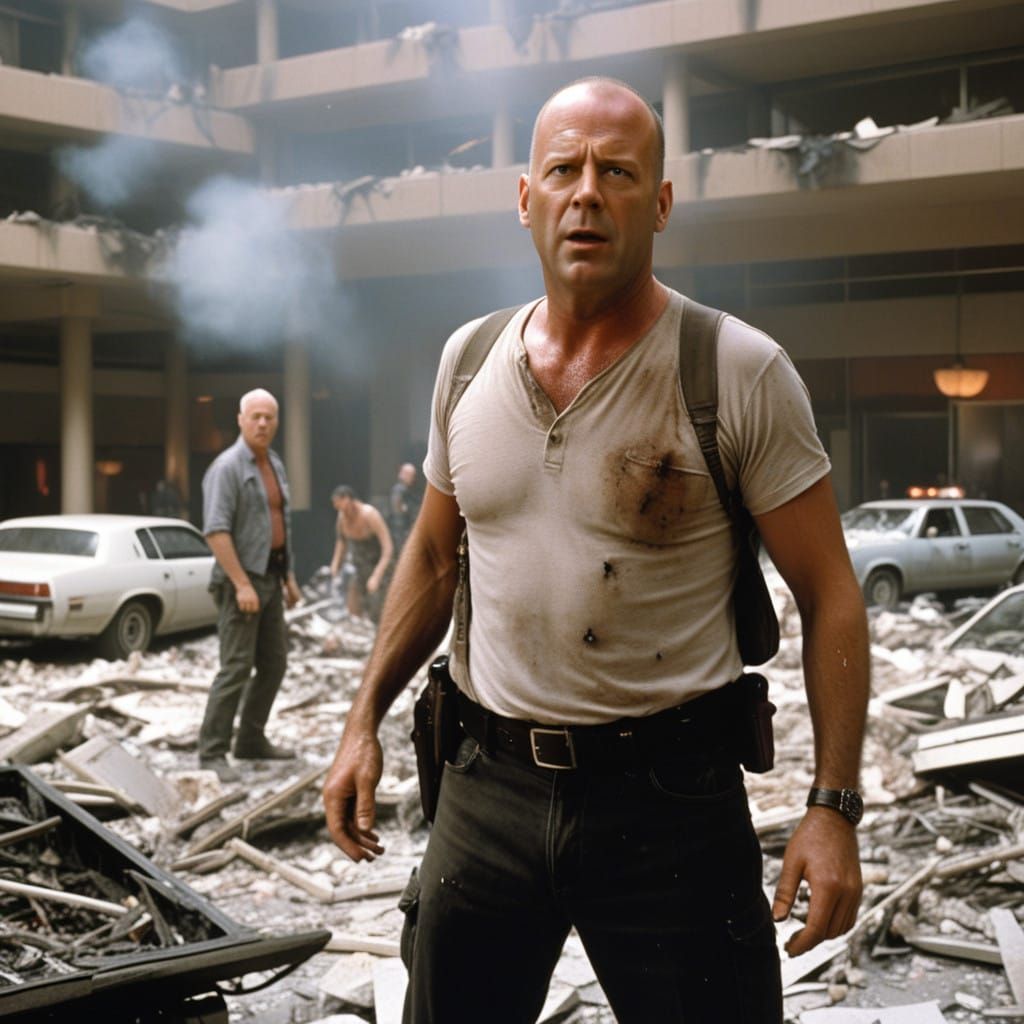 Gritty Action Hero Emerges from the Flames in 80s-Style Expl...