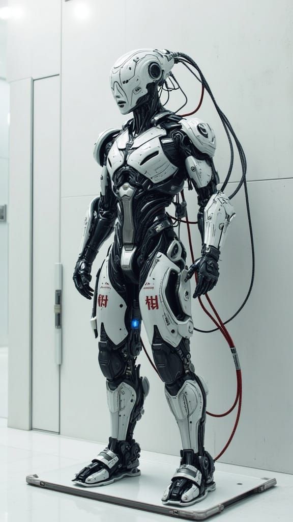 Cyber Soldier in Bio-Tech Container