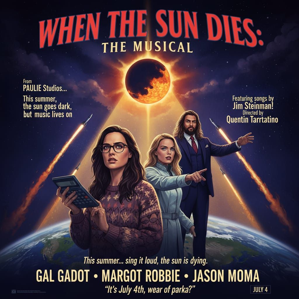 Movie Poster: Sun Dies Musical starring Gal Gadot & Margot R...