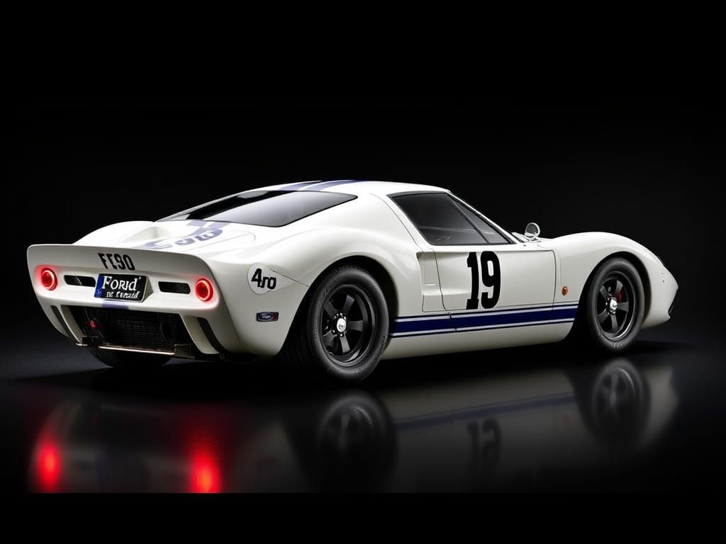 Retro-Futuristic Ford GT90 Concept in Metallic Hues