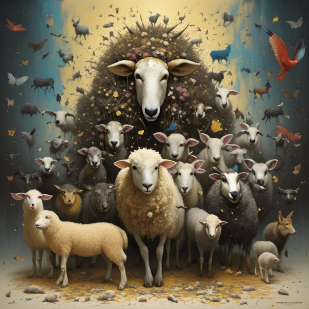 Wolves and Sheep: A Stylized Allegory