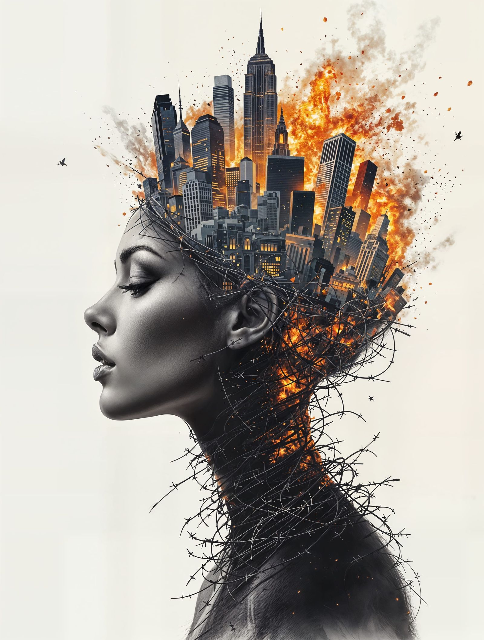 Inner Turmoil in Digital Art