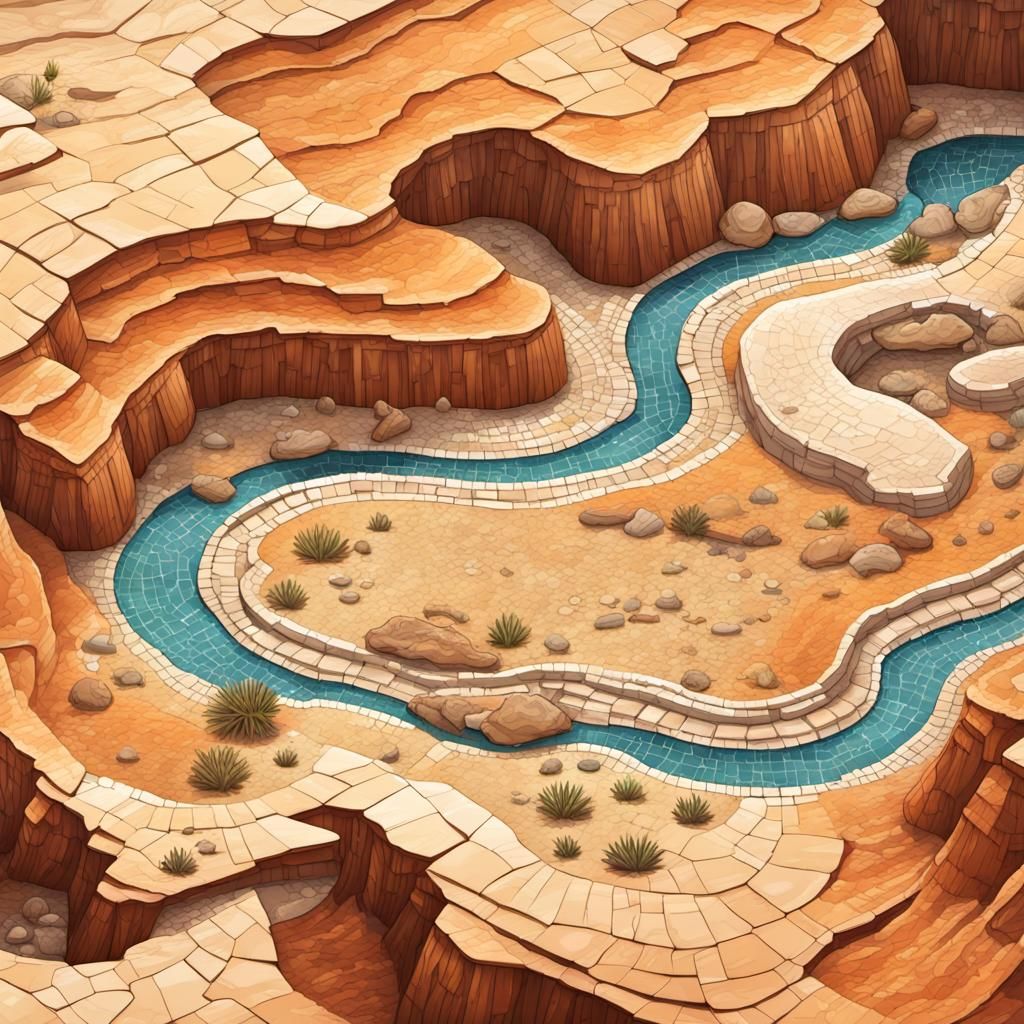 Mosaic Canyon Landscape with Ancient Fossils