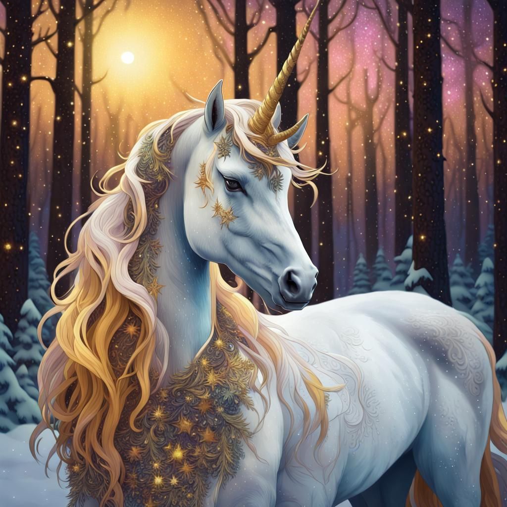 A winter white Unicorn 🦄